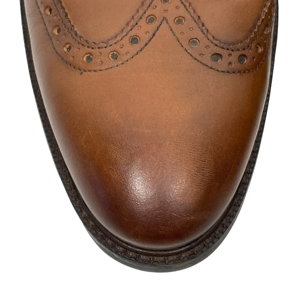 Cole Haan Grandseries Wing Tip Oxford Dress Shoe Mens 11.5 Leather Brown C31500